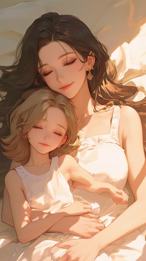 Anime Mother's Love Aesthetic Baby Daughter Son Moms (639)
