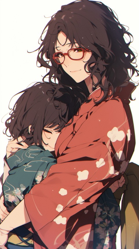 Anime Mother's Love Aesthetic Baby Daughter Son Moms (631)
