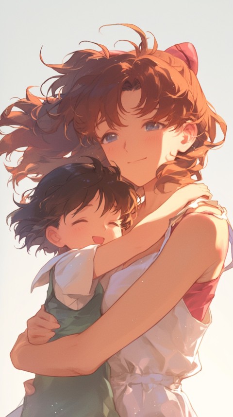 Anime Mother's Love Aesthetic Baby Daughter Son Moms (629)