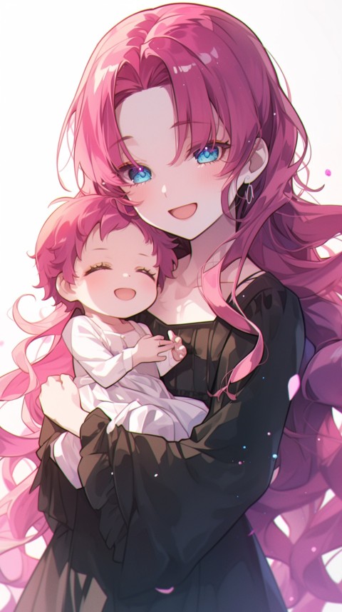 Anime Mother's Love Aesthetic Baby Daughter Son Moms (664)