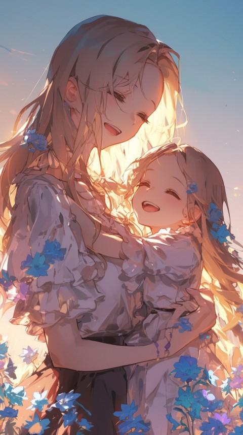 Anime Mother's Love Aesthetic Baby Daughter Son Moms (651)