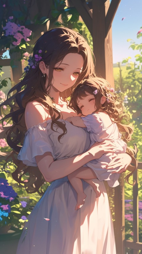 Anime Mother's Love Aesthetic Baby Daughter Son Moms (734)
