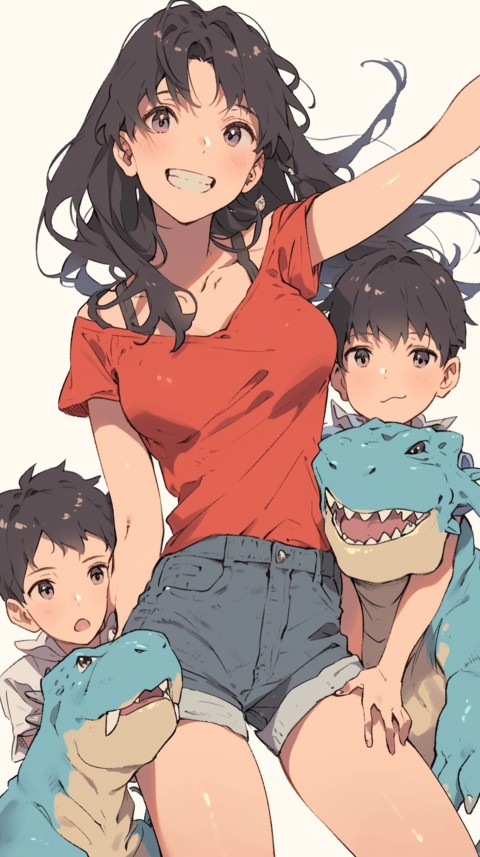 Anime Mother's Love Aesthetic Baby Daughter Son Moms (787)