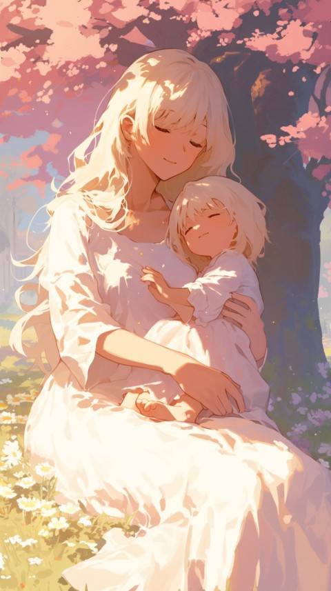 Anime Mother's Love Aesthetic Baby Daughter Son Moms (789)