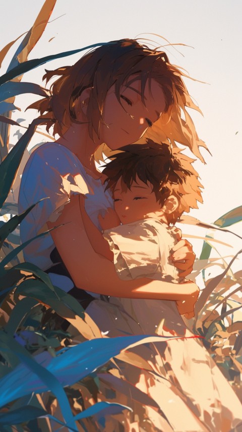 Anime Mother's Love Aesthetic Baby Daughter Son Moms (752)