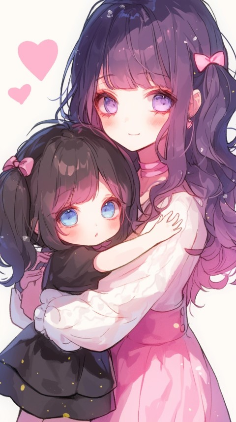 Anime Mother's Love Aesthetic Baby Daughter Son Moms (835)