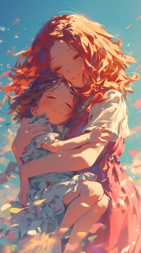 Anime Mother's Love Aesthetic Baby Daughter Son Moms (854)
