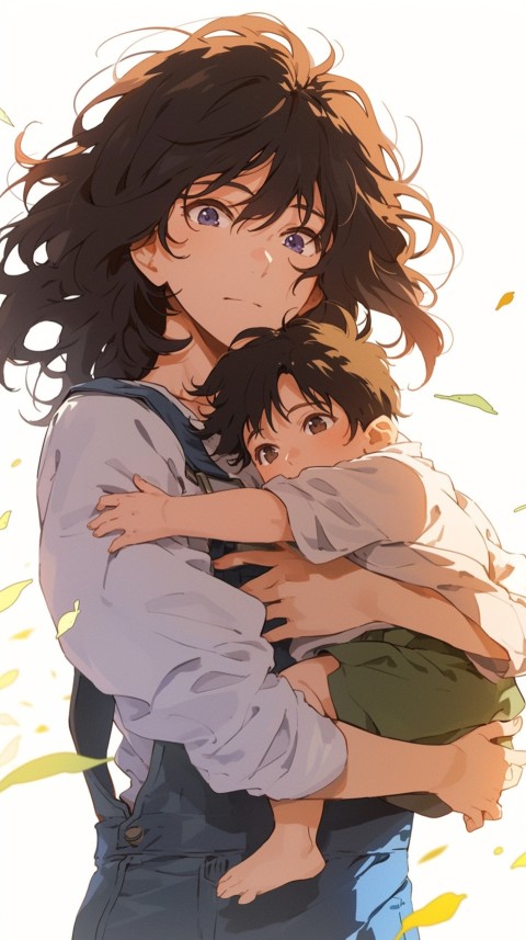 Anime Mother's Love Aesthetic Baby Daughter Son Moms (981)