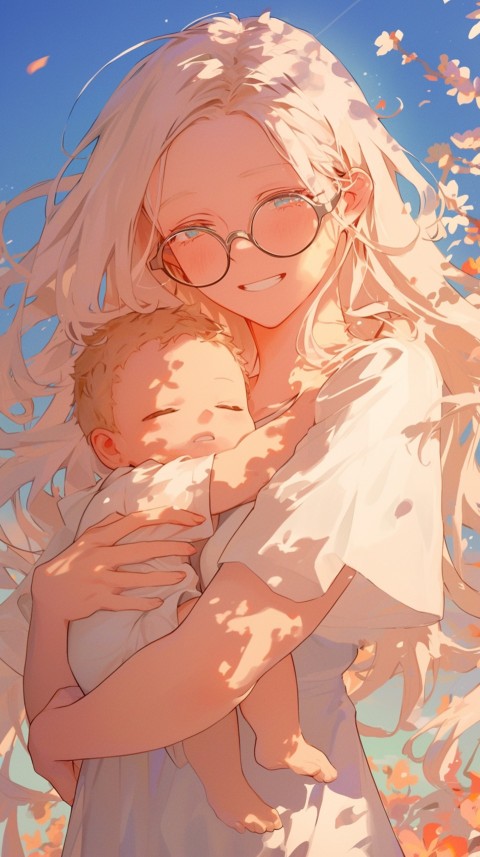 Anime Mother's Love Aesthetic Baby Daughter Son Moms (976)