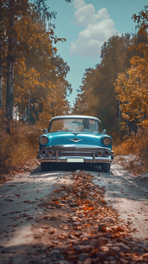 Classic Vintage Old Car On Road Aesthetics (88)