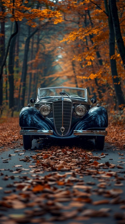 Classic Vintage Old Car On Road Aesthetics (110)