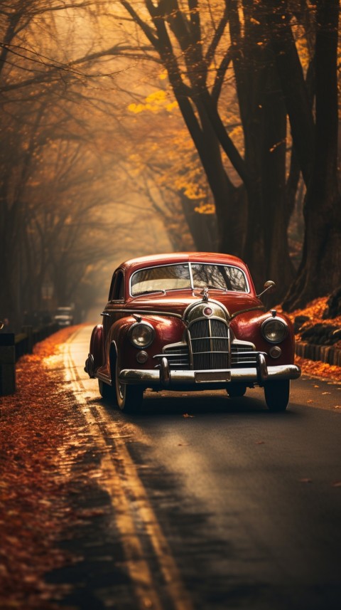 Classic Vintage Old Car On Road Aesthetics (143)
