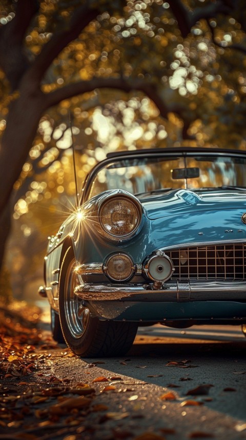 Classic Vintage Old Car On Road Aesthetics (109)