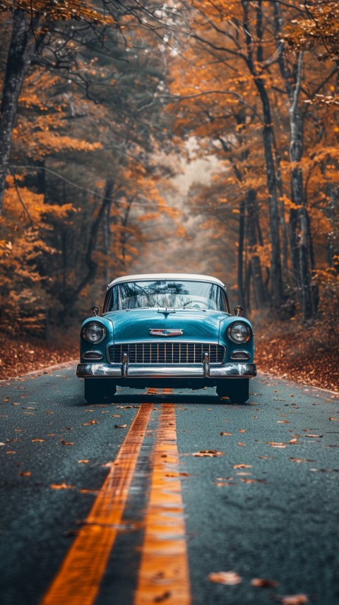 Classic Vintage Old Car On Road Aesthetics (183)