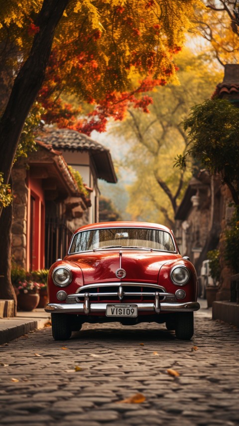 Classic Vintage Old Car On Road Aesthetics (161)
