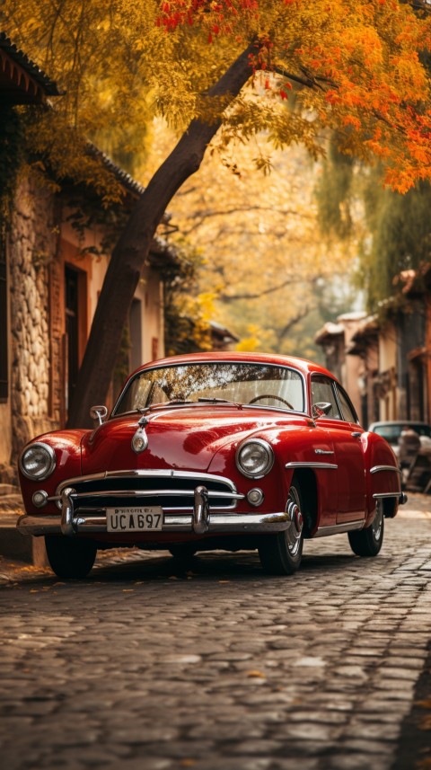 Classic Vintage Old Car On Road Aesthetics (190)