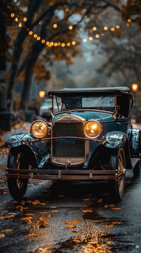Classic Vintage Old Car On Road Aesthetics (179)