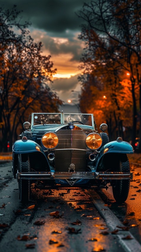 Classic Vintage Old Car On Road Aesthetics (188)