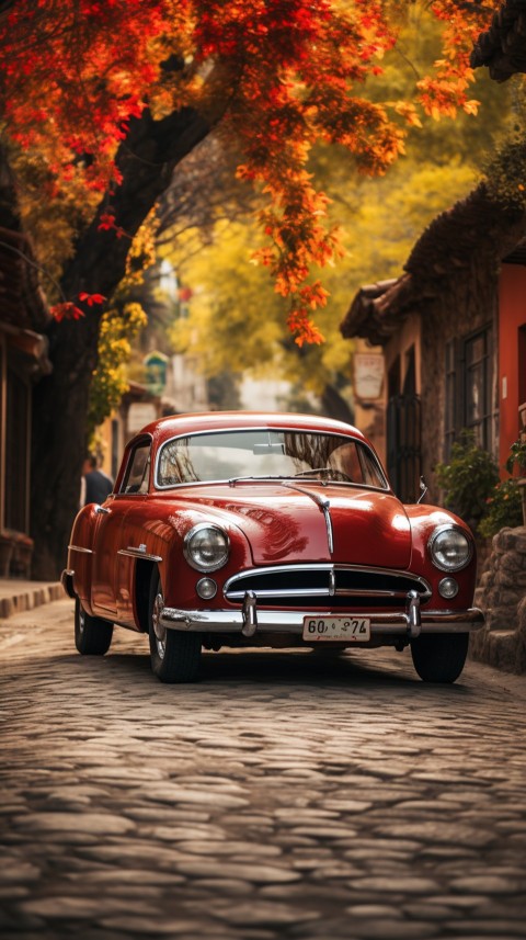Classic Vintage Old Car On Road Aesthetics (164)