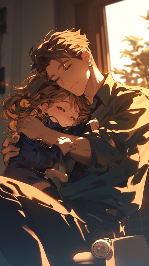 Anime Dad's Love Aesthetic Baby Daughter Son Father Kids (37)
