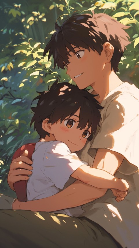 Anime Dad's Love Aesthetic Baby Daughter Son Father Kids (364)