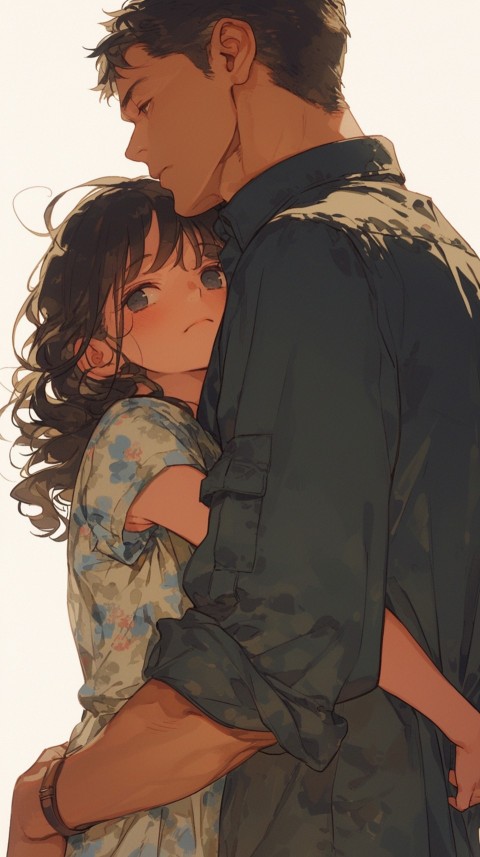 Anime Dad's Love Aesthetic Baby Daughter Son Father Kids (523)
