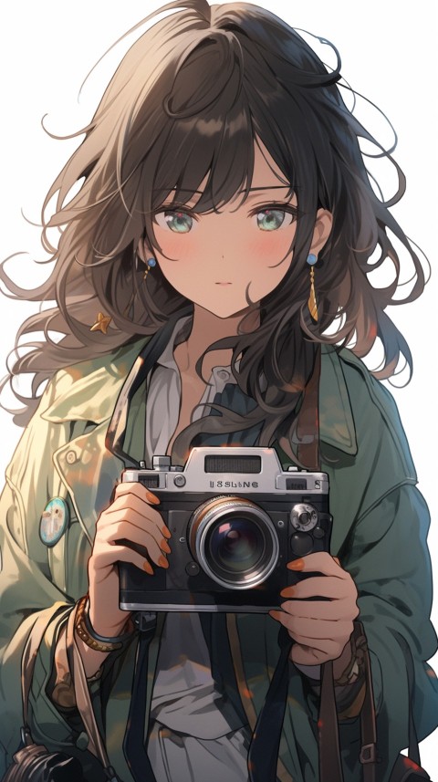 Anime Girl Holding a Camera Like a Photographer Aesthetics (85)