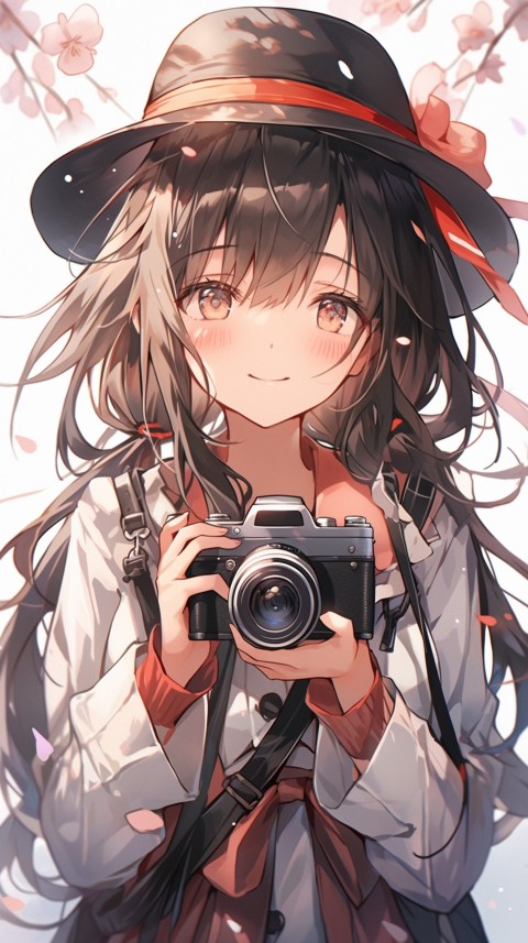 Anime Girl Holding a Camera Like a Photographer Aesthetics (102)