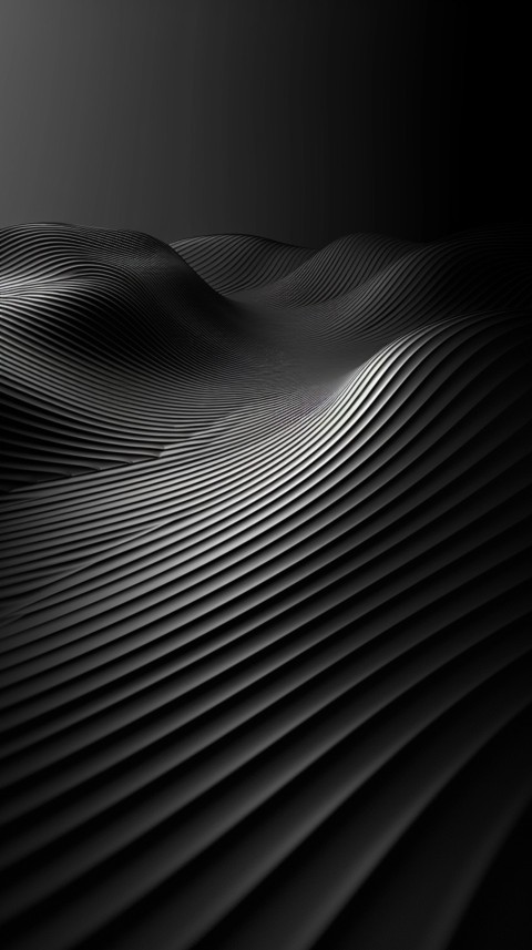 Dark Black Background Abstract Pattern Line Minimalist Aesthetics (95)