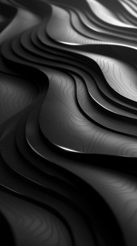 Dark Black Background Abstract Pattern Line Minimalist Aesthetics (272)