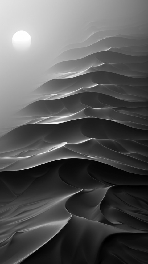 Dark Black Background Abstract Pattern Line Minimalist Aesthetics (298)