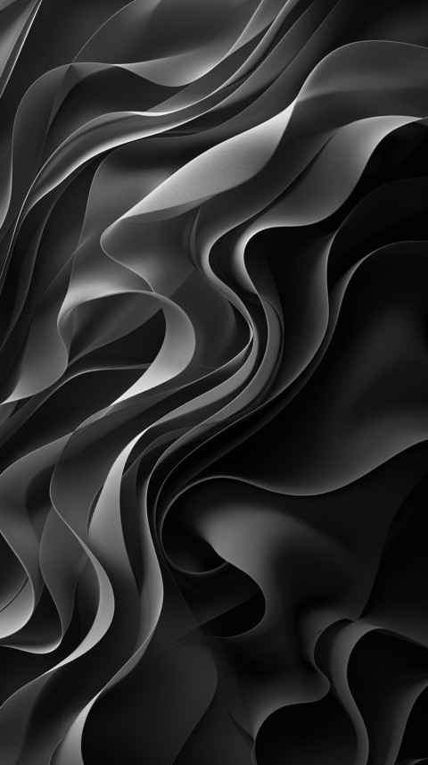 Dark Black Background Abstract Pattern Line Minimalist Aesthetics (255)