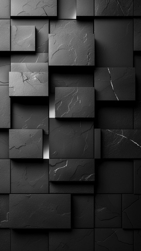 Dark Black Background Abstract Pattern Line Minimalist Aesthetics (410)