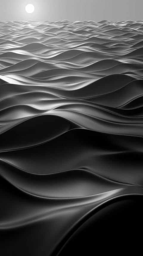 Dark Black Background Abstract Pattern Line Minimalist Aesthetics (498)
