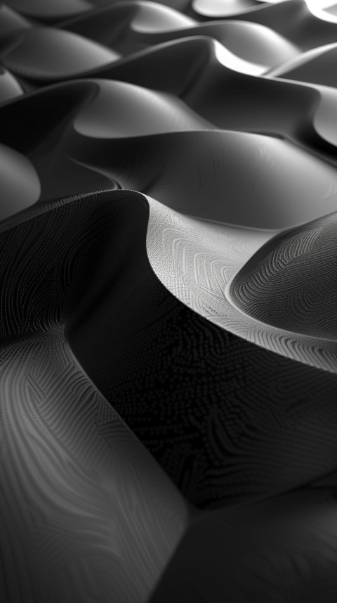 Dark Black Background Abstract Pattern Line Minimalist Aesthetics (695)
