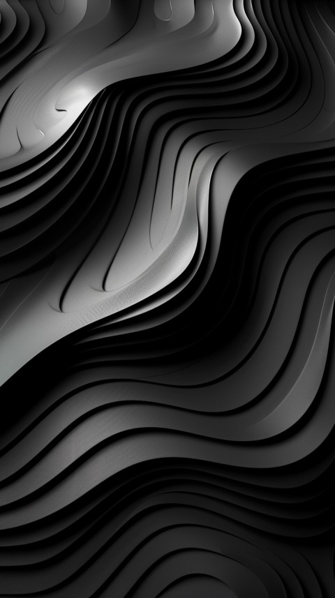 Dark Black Background Abstract Pattern Line Minimalist Aesthetics (709)