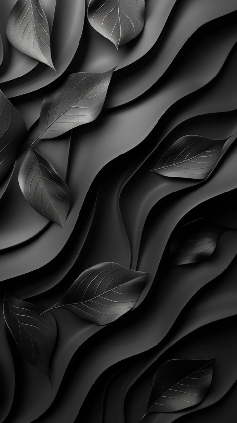 Dark Black Background Abstract Pattern Line Minimalist Aesthetics (770)