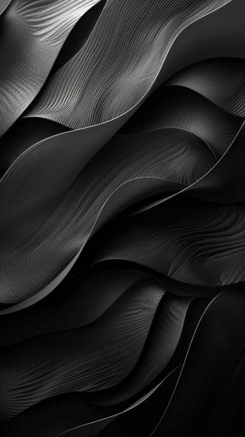 Dark Black Background Abstract Pattern Line Minimalist Aesthetics (868)