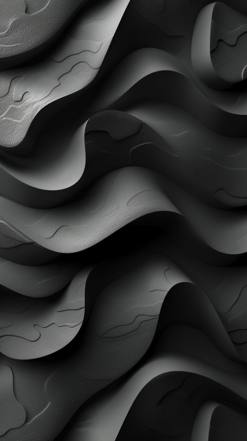 Dark Black Background Abstract Pattern Line Minimalist Aesthetics (874)