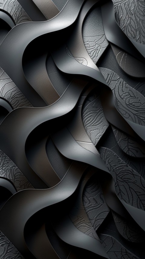 Dark Black Background Abstract Pattern Line Minimalist Aesthetics (878)