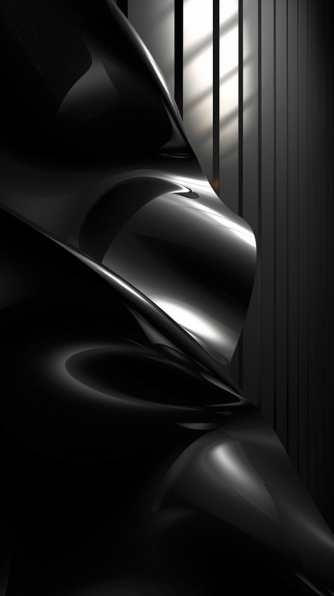 Dark Black Background Abstract Pattern Line Minimalist Aesthetics (1165)