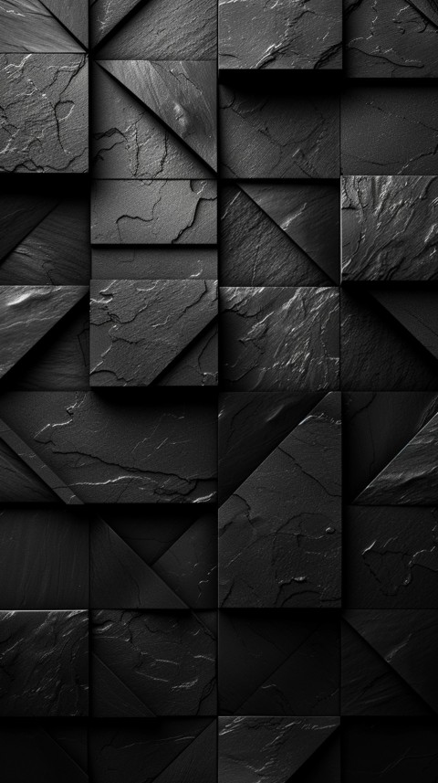 Dark Black Background Abstract Pattern Line Minimalist Aesthetics (1520)