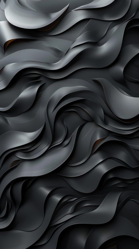 Dark Black Background Abstract Pattern Line Minimalist Aesthetics (1634)