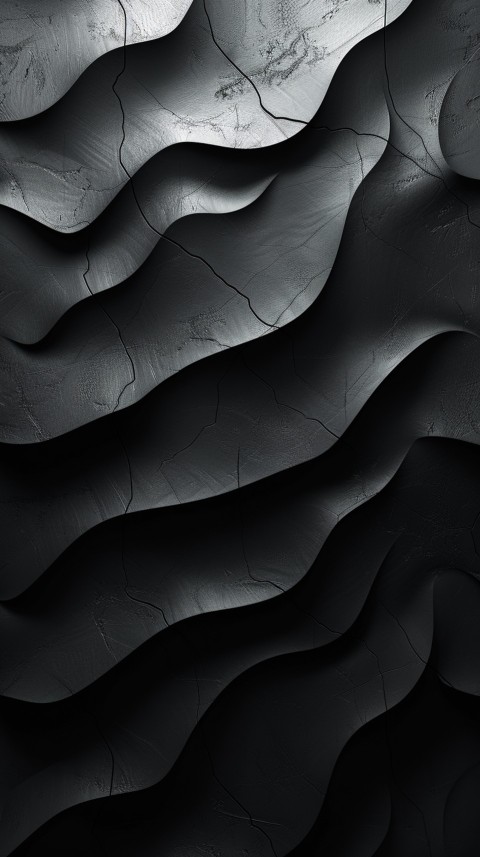 Dark Black Background Abstract Pattern Line Minimalist Aesthetics (1655)
