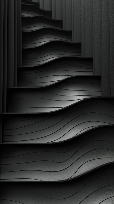 Dark Black Background Abstract Pattern Line Minimalist Aesthetics (1772)