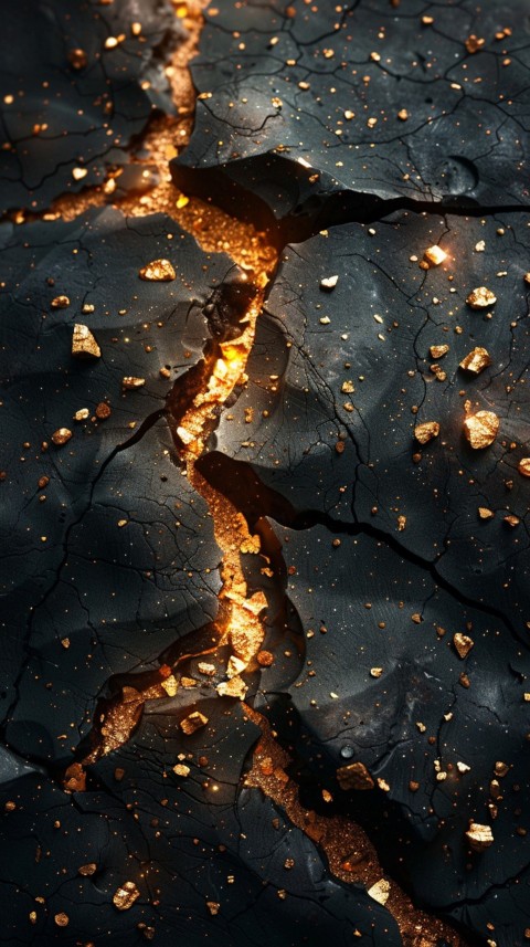Black and gold abstract background with golden paint in the style of ink aesthetic (49)
