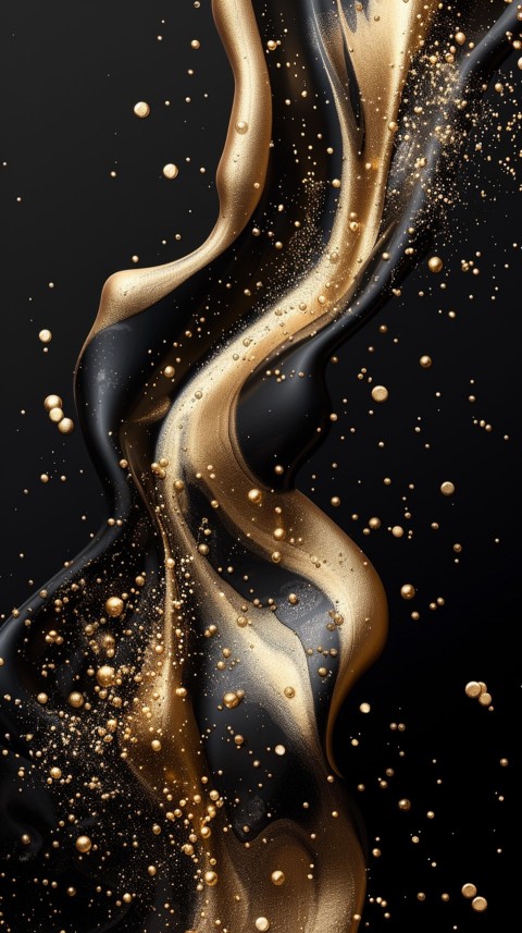 Black and gold abstract Design Art background aesthetic (90)
