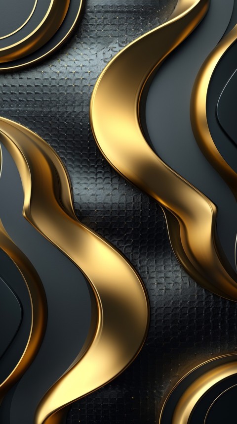 Black and gold abstract Design Art background aesthetic (138)