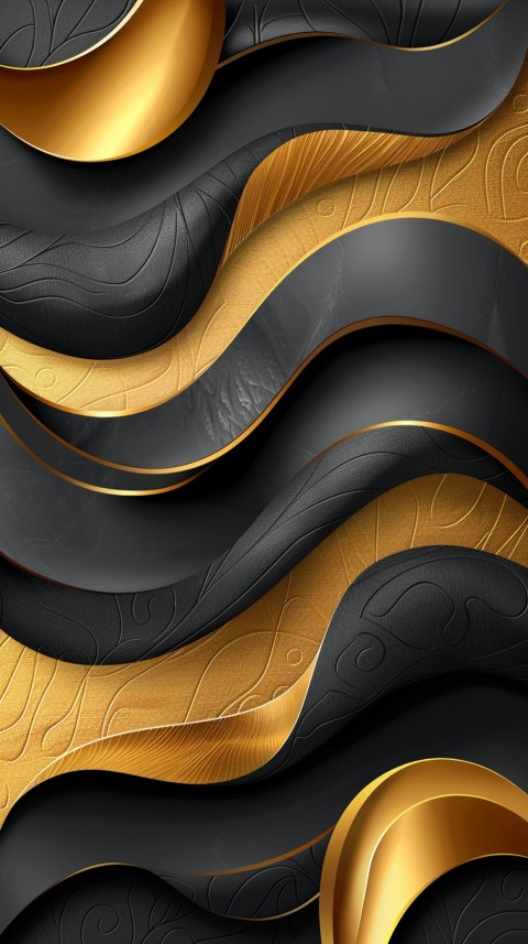 Black and gold abstract Design Art background aesthetic (389)