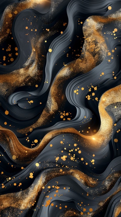 Black and gold abstract Design Art background aesthetic (397)